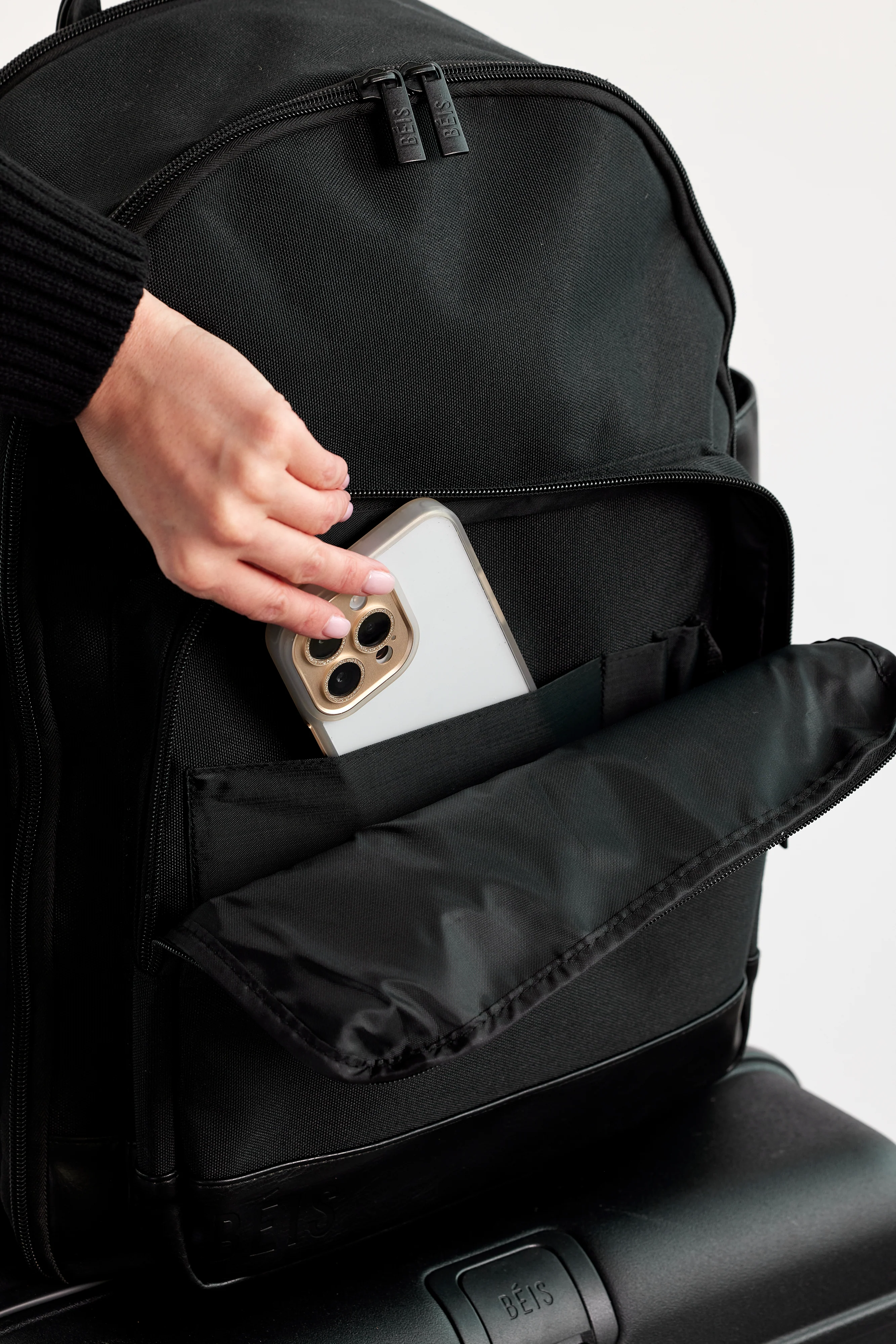 The Travel Backpack in Black - Image 4